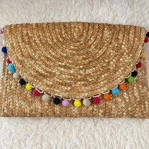 NWT Shiraleah Carmelita Woven Straw Crossbody Purse